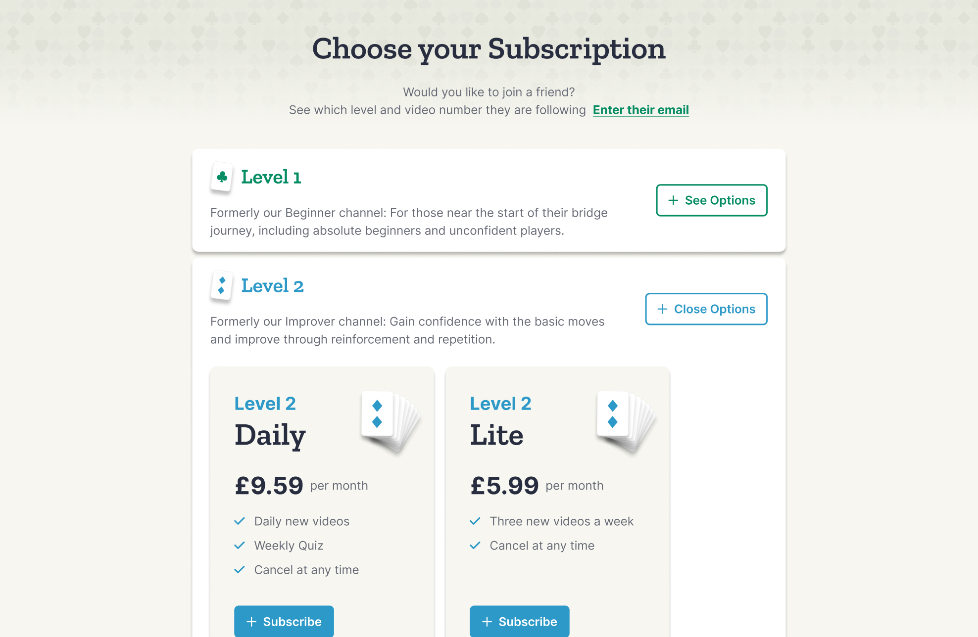 2 Choose Subscription